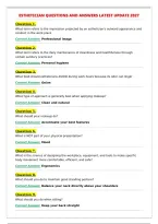 ESTHETICIAN QUESTIONS AND ANSWERS LATEST UPDATE 2027&NewLine;