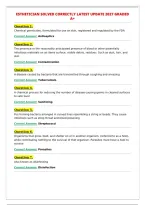 ESTHETICIAN SOLVED CORRECTLY LATEST UPDATE 2027 GRADED&NewLine;A&plus;