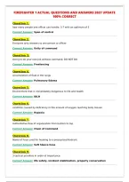 FIREFIGHTER 1 ACTUAL QUESTIONS AND ANSWERS 2027 UPDATE 100- CORRECT