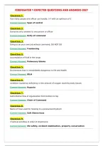 FIREFIGHTER 1 EXPECTED QUESTIONS AND ANSWERS 2027