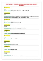 FIREFIGHTER 1 UPDATED ACTUAL QUESTIONS AND CORRECT ANSWERS