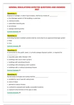 GENERAL REGULATIONS EXPECTED QUESTIONS AND ANSWERS&NewLine;2027