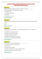 GENERAL REGULATIONS FREQUENTLY TESTED ACTUAL&NewLine;QUESTIONS AND ANSWERS