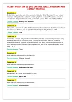 HCA 504 WEEK 4 EHR GO QUIZ UPDATED ACTUAL QUESTIONS AND&NewLine;CORRECT ANSWERS
