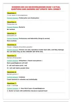 HONDROS BIO 253 MICROORGANISMS EXAM 1 ACTUAL&NewLine;QUESTIONS AND ANSWERS 2027 UPDATE 100&percnt; CORRECT
