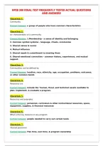 HPEB 300 FINAL TEST FREQUENTLY TESTED ACTUAL QUESTIONS&NewLine;AND ANSWERS