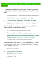 NUR 265 Exam 3 Review - Questions and Answers &vert; Latest Update 2026&sol;2027 &vert; High-Yield Nursing Exam Prep &vert; Verified Answers with Rationales &vert; Graded A&plus;