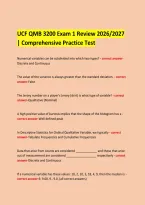 UCF QMB 3200 Exam 1 Review 2026&sol;2027 &vert; Comprehensive Practice Test 
