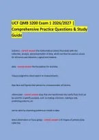  &NewLine;UCF QMB 3200 Exam 1 2026&sol;2027 &vert; &NewLine;Comprehensive Practice Questions & Study Guide &NewLine; &NewLine; &NewLine;