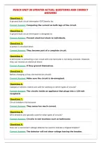 HVACR UNIT 30 UPDATED ACTUAL QUESTIONS AND CORRECT&NewLine;ANSWERS&NewLine;