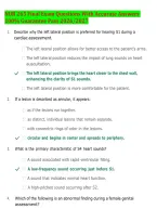 NUR 265 Final Exam Questions with Accurate Answers &vert; Verified Solutions with Rationales &vert; High-Yield Nursing Review &vert; 2026&sol;2027 &vert; Guaranteed Pass