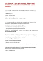 HESI Adult Health 2 &lpar;2026&rpar; EXAM QUESTIONS AND ALL CORRECT ANSWERS 100&percnt; SOLVED AND GUARANTEED SUCCESS&NewLine;