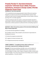 PrepIQ Florida FL Standard Modular Inspector Ultimate Exam 2026 &vert; Practice Questions&comma; Answers & Study Guide &vert; Florida Inspector Exam Prep