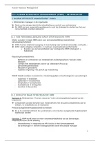 Samenvatting Human Resource Management - Handelswetenschappen&vert; Universiteit Gent &vert; 2026&sol;27