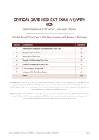 Critical Care HESI Exit Exam V1 &lpar;NGN&rpar; &ndash; Comprehensive Test Bank 2026&sol;2027 Edition