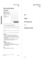 OCR A Level Biology A Paper 2 year 2026 &mdash;  Question Paper and Marking Scheme merged 2026