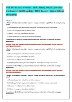 NUR 265 Exam 3 Version 1 and 2 New &vert; Exam-Style Questions and Correct Answers with Rationales &vert; 2026 Update &vert; Galen College of Nursing &vert; High-Yield Nursing Review