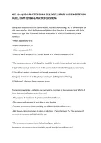 NSG 214&colon; QUIZ 4 &lpar;PRACTICE EXAM&rpar; 2026&sol;2027 &vert; HEALTH ASSESSMENT STUDY GUIDE&comma; EXAM REVIEW & PRACTICE QUESTIONS