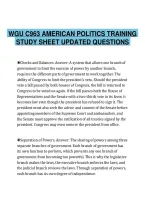 WGU&lowbar;C963&lowbar;AMERICAN&lowbar;POLITICS&lowbar;TRAINING&lowbar;STUDY&lowbar;SHEET&lowbar;2026&lowbar;UPDATED&lowbar;QUESTIONS&period;pdf