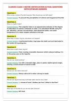 ILLINOIS CLASS C WATER CERTIFICATION ACTUAL QUESTIONS&NewLine;WITH DETAILED ANSWERS&NewLine;