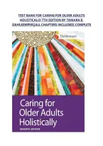 Test Bank for Caring for Older Adults Holistically 7th Edition by Tamara R&period; Dahlkemper &vert; Chapters 1&ndash;31