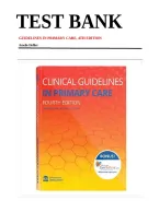 Test Bank for Clinical Guidelines in Primary Care 4th Edition by Amelie Hollier &vert; Chapters 1&ndash;19