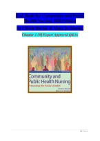 Test Bank for Community and Public Health Nursing 10th Edition &vert; Rector&comma; Stanley and Mary Jo &vert; Chapters 1&ndash;30 &vert; MCQs with Accurate Answers