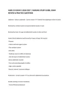 NURS 214 EXAM 3 2026&sol;2027 &vert; NURSING STUDY GUIDE&comma; EXAM REVIEW & PRACTICE QUESTIONS