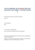 &NewLine;&NewLine;ANP 1111 MIDTERM  EXAM 2026&sol;2027 PRACTICE QUESTIONS AND CORRECT ANSWERS GRADED A&plus;&NewLine;