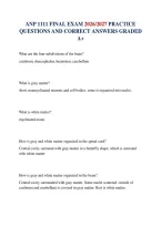 ANP 1111 FINAL EXAM 2026&sol;2027 PRACTICE QUESTIONS AND CORRECT ANSWERS GRADED A&plus;