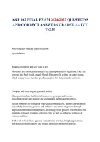 &NewLine;A&P 102 FINAL EXAM 2026&sol;2027 QUESTIONS AND CORRECT ANSWERS GRADED A&plus; IVY TECH&NewLine;