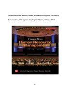 Test Bank & Solutions Manual for Canadian Human Resource Management 14th Edition by Schwind&comma; Uggerslev&comma; Wagar&comma; Fassina & Halinski &vert; Complete &vert; ISBN 9781265688615