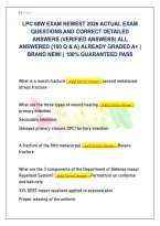 68W LPC Combat Medic Certification Exam Pack &vert; 160 Real Q&As with Verified Rationales &lpar;Newest 2026&rpar;