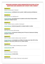MISSOURI NURSING HOME ADMINISTRATOR EXAM ACTUAL&NewLine;QUESTIONS AND ANSWERS 2027 UPDATE 100&percnt; CORRECT