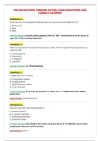 MN 566 MIDTERM UPDATED ACTUAL EXAM QUESTIONS AND&NewLine;CORRECT ANSWERS&NewLine;