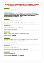 MSSC SAFETY CERTIFICATION EXAM QUESTIONS AND ANSWERS&NewLine;SOLVED CORRECTLY LATEST UPDATE 2027 GRADED A&plus;