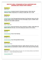 NACE CIP LEVEL 1 STANDARDS ACTUAL QUESTIONS AND&NewLine;ANSWERS 2027 UPDATE 100&percnt; CORRECT