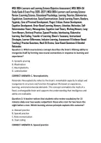 WGU D664 Learners and Learning Science Objective Assessment &vert; WGU D664 OA Study Guide & Exam Prep 2026&ndash;2027 &vert; WGU D664 Learners and Learning Science Review &vert; Learning Science&comma; Educational Psychology&comma; Learning Theories&comma; Behaviorism&comma; Cognitivism&comma; Constructi