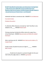 NC BLET State &lpar;North Carolina Basic Law Enforcement Training&rpar; Exam &NewLine;&vert;&vert; Most Recent Exam 2026&vert;2027 Actual Complete Real Exam &NewLine;Questions And Correct Answers &lpar;Verified Answers&rpar; Already Graded A&plus; &NewLine;&vert; Guaranteed Success&excl; Newest Exam &vert; Just Released&excl;&excl; 