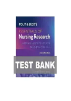 Polit & Beck's Essentials of Nursing Research 11th Edition Test Bank &vert; Appraising Evidence for Practice