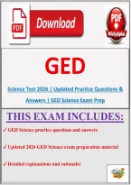 GED Science Test 2026 &vert; Updated Practice Questions & Answers &vert; GED Science Exam Prep