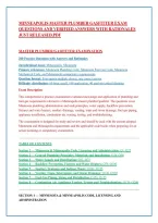 MINNEAPOLIS MASTER PLUMBER GASFITTER EXAM QUESTIONS AND VERIFIED ANSWERS WITH RATIONALES JUST RELEASED&period;pdf