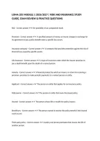 LOMA 281 MODULE 1 2026&sol;2027 &vert; RISK AND INSURANCE STUDY GUIDE&comma; EXAM REVIEW & PRACTICE QUESTIONS