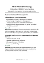 NR 565 Advanced Pharmacology&NewLine;Midterm Exam V3 &lpar;2026&rpar; Practice Questions&NewLine;200 multiple-choice questions with answers and rationales&NewLine;