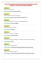 NOCTI TEST WELDING EXAM QUESTIONS AND ANSWERS SOLVED&NewLine;CORRECTLY LATEST UPDATE 2027 GRADED A&plus;