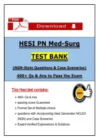 HESI&lowbar;PN&lowbar;EXIT&lowbar;V4 EXAM 100  QUESTIONS WITH UPDATED CORRECT ANSWERS A  GRADE 2023&semi;2026