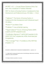 The Doctor of Nursing Practice A Guidebook for Role Development and Professional Issues 5th Edition by Chism Comprehensive Test Bank and Study Resources for Doctor of Nursing Practice Education&comma; Role Development&comma; Leadership&comma; Professional Issues&comma; and Advan