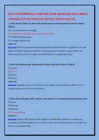 RECA FUNDAMENTALS COMPLETE EXAM QUESTIONS AND CORRECT &NewLine;ANSWERS PLUS RATIONALES&vert; INSTANT DOWNLOAD PDF