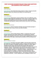 NR507 ADVANCED PATHOPHYSIOLOGY FINAL EXAM QUESTIONS&NewLine;AND ANSWERS LATEST UPDATE 2027