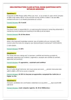 NRA INSTRUCTORS CLASS ACTUAL EXAM QUESTIONS WITH&NewLine;DETAILED ANSWERS